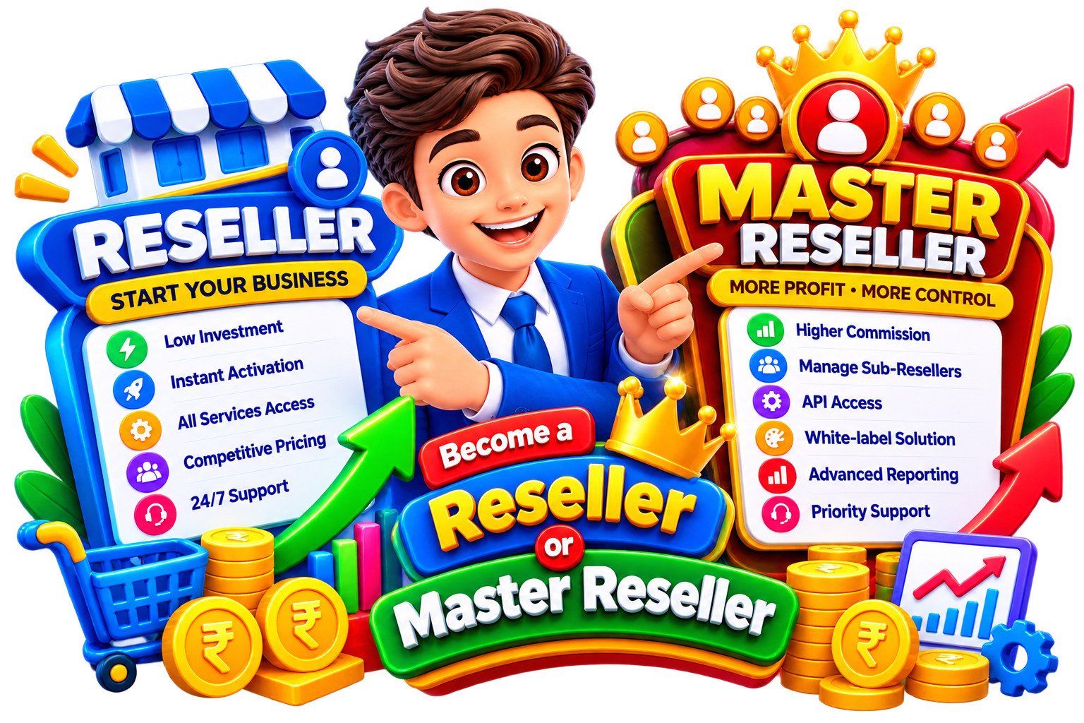 GoSMS White-Label Reseller Portal
